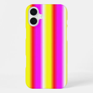 Gelbe rosa Regenbogenstreifen iPhone 16 Plus Hülle