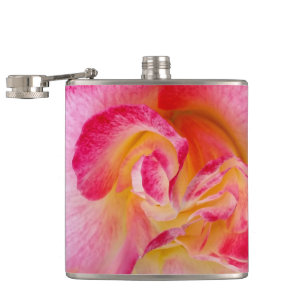 gelbe rosa Rose Flachmann