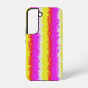 Gelbe Rosa zerbrochene Glas Regenbogen Streifen Samsung Galaxy Hülle