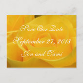 Gelbe Rose 1915 Save the Date oder aus irgendeinem Ankündigungspostkarte (Vorderseite)