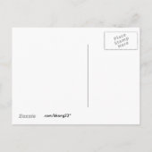 Gelbe Rose Ankündigungspostkarte (Rückseite)