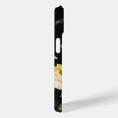 Gelbe Rose auf schwarz Case-Mate iPhone Hülle (Rückseite / Rechts)