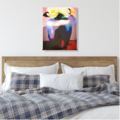 Gelbe Rose aus Texas Leinwanddruck (Insitu (Schlafzimmer))