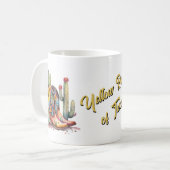 Gelbe Rose aus Texas-Tasse Kaffeetasse (Vorderseite Links)
