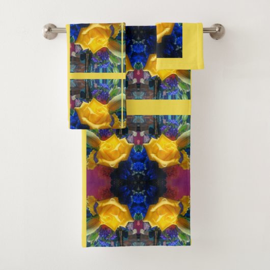Gelbe Rose Badhandtuch Set (Insitu)