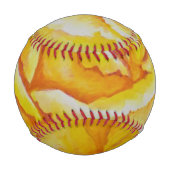 Gelbe Rose Baseball (Rückseite)