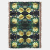 Gelbe Rose Blume Abstrakt Decke (Vorderseite Vertikal)