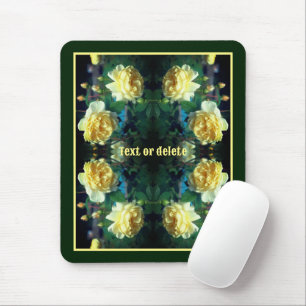 Gelbe Rose Blume Abstrakt Personalisiert Mousepad