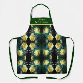 Gelbe Rose Blume Abstrakt Personalisiert Schürze (Vorderseite)