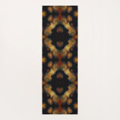 Gelbe Rose Blume Abstrakte Natur Yogamatte (Rückseite)