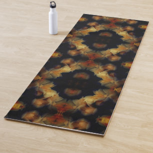 Gelbe Rose Blume Abstrakte Natur Yogamatte