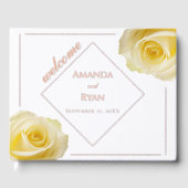 Gelbe Rose Blume Blumenzehen Gästebuch (Vorderseite)