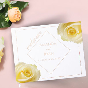 Gelbe Rose Blume Blumenzehen Gästebuch