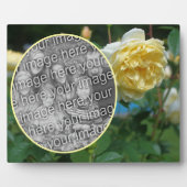 Gelbe Rose Blume Erschaffen Sie Ihr eigenes Foto Fotoplatte (Vorderseite)