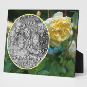 Gelbe Rose Blume Erschaffen Sie Ihr eigenes Foto Fotoplatte (Seite)