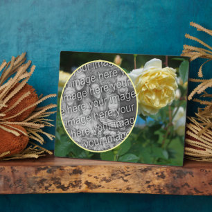 Gelbe Rose Blume Erschaffen Sie Ihr eigenes Foto Fotoplatte