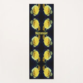 Gelbe Rose Blume im Blut Abstrakt Personalisiert Yogamatte (Vorderseite)