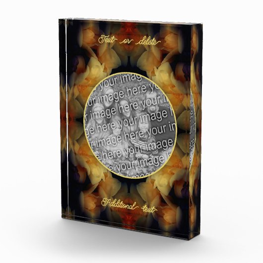 Gelbe Rose Blume kreieren Ihre eigene Fotoblock (Rechts)