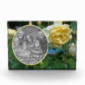 Gelbe Rose Blume kreieren Sie Ihre eigene Fotoblock (Vorderseite)