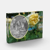 Gelbe Rose Blume kreieren Sie Ihre eigene Fotoblock (Links)