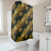 Gelbe Rose Blume Naturkunstmuster Duschvorhang (Beispiel)