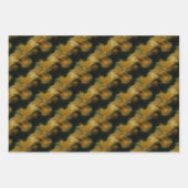 Gelbe Rose Blume Naturkunstmuster Geschenkpapier Set (Vorderseite)