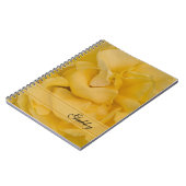 Gelbe Rose-Blume Notizblock (Linke Seite)