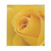 Gelbe Rose-Blume Notizblock (Vorderseite)