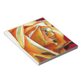 Gelbe Rose Blume Originale Aquarellkunst Notizblock (angewinkelt)