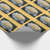 Gelbe Rose Blume Personalisiert Jubiläum Geschenkpapier (Ecke)