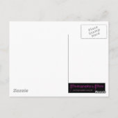 Gelbe Rose-Blume Postkarte (Rückseite)