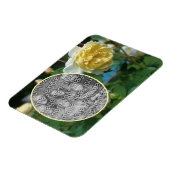 Gelbe Rose Blume Rahmen erstellen Sie Ihr eigenes  Magnet (Linke Seite)