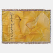 Gelbe Rose Blumenzange Decke (Vorderseite)