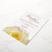 Gelbe Rose Brautparty Gold Rose Folieneinladung (Gedreht)