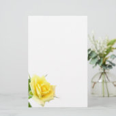 Gelbe Rose Briefpapier (Stehend Vorderseite)