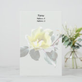 Gelbe Rose Briefpapier (Stehend Vorderseite)