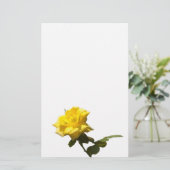 Gelbe Rose Briefpapier (Stehend Vorderseite)