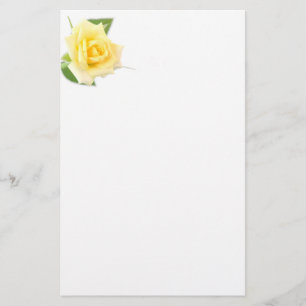 Gelbe Rose Briefpapier