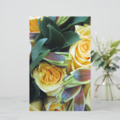 Gelbe Rose Buds Briefpapier (Stehend Vorderseite)