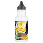 Gelbe Rose Buds Edelstahlflasche (Rechts)