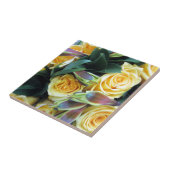 Gelbe Rose Buds Fliese (Seite)