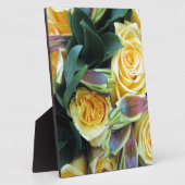 Gelbe Rose Buds Fotoplatte (Seite)