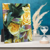 Gelbe Rose Buds Fotoplatte (Seite)