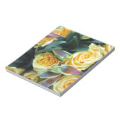 Gelbe Rose Buds Notizblock (Rotiert)