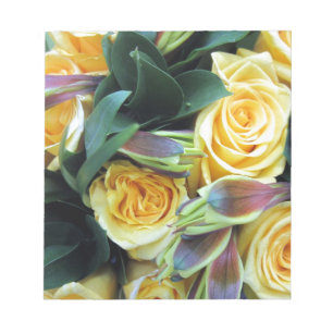 Gelbe Rose Buds Notizblock