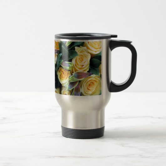 Gelbe Rose Buds Reisebecher (Rechts)