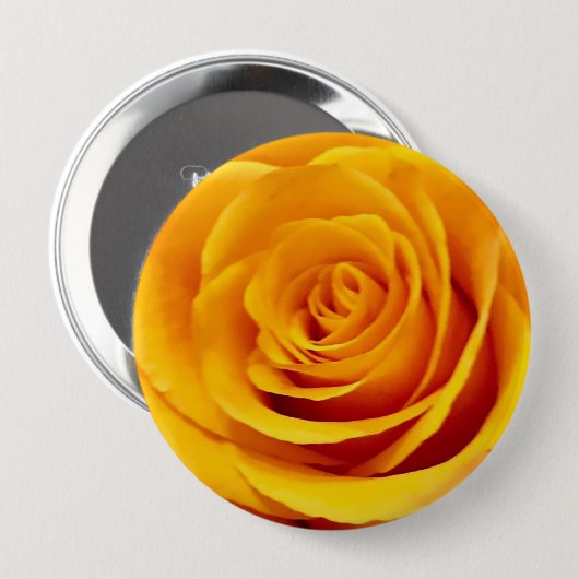 Gelbe Rose Button (Vorne & Hinten)
