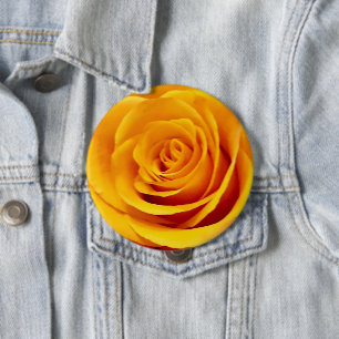 Gelbe Rose Button