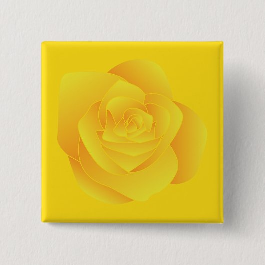 Gelbe Rose Button (Vorderseite)