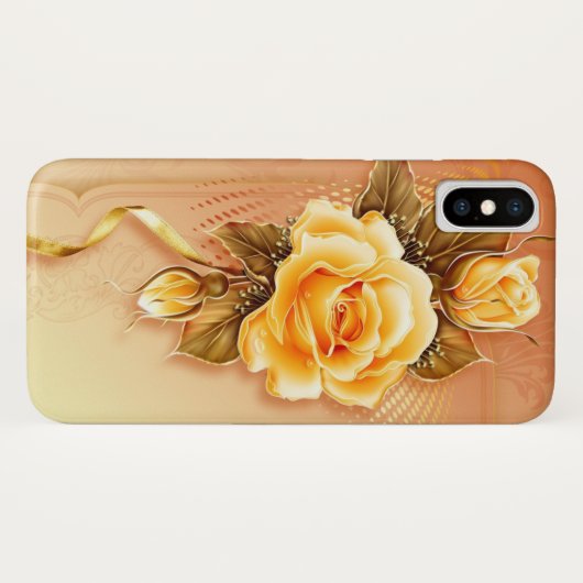 Gelbe Rose Case Mate Selten Es iPhone X Fall (Rückseite (Horizontal))